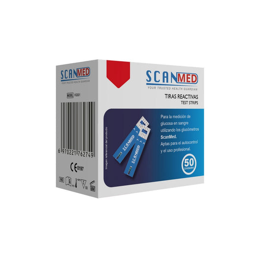 TIRAS GLUCOMETRO SCANMED