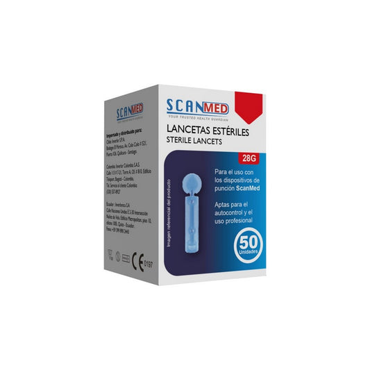 LACENTAS GLUCOMETRO SCANMED