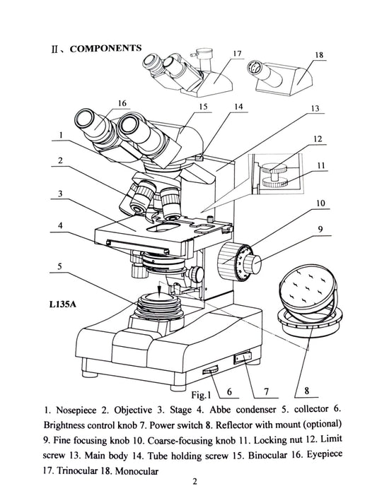MICROSCOPIO BINOCULAR BIOLOGICO