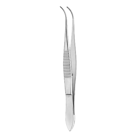 Pinza Iris curva 10 cm